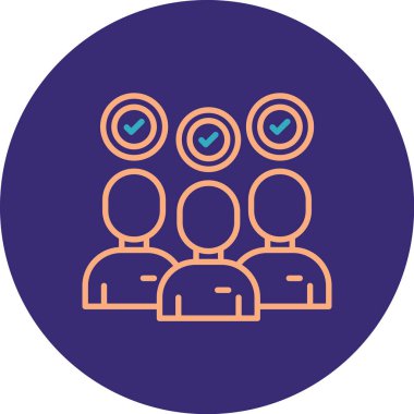 İnsan simgesinin vektör illüstrasyonu