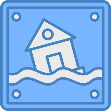 Ev. Web simgesi basit illüstrasyon