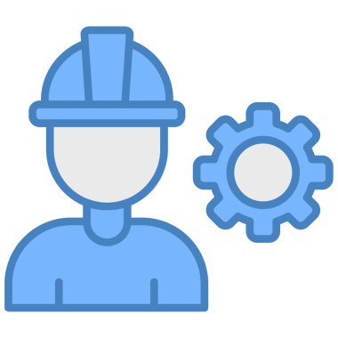 Bir erkek simgesi olan bir dişlinin vektör çizimi