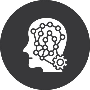 başlık dişli simgesi, vektör illüstrasyonu