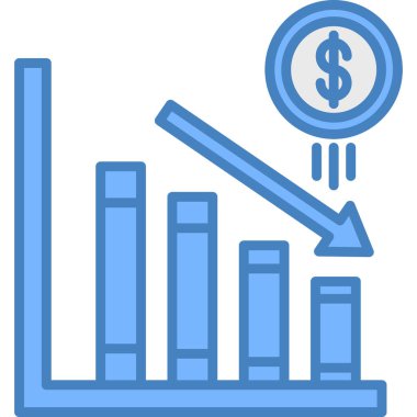 iş büyümesi grafiği simgesi doldurulmuş ana hatlar biçiminde