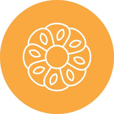 vektör çiçek simgesi illüstrasyonu