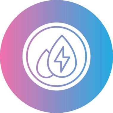 Elektrik simgesinin vektör illüstrasyonu