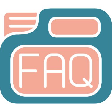 faq web simgesi basit tasarım