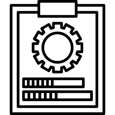 dişli simgesi vektör illüstrasyonu