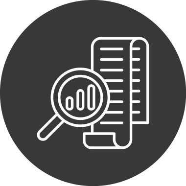 Büyüteç simgesinin vektör illüstrasyonu