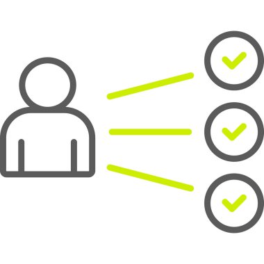 Sosyal ağ çizgisi simgesi, vektör illüstrasyonu, sosyal ağ kavramı