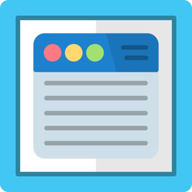 Ağ simgesi. Haberlerin basit bir illüstrasyonu