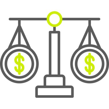 Dolar ve dolar ikonu. dolar vektör tasarımı. Dolar sembolü ve izole