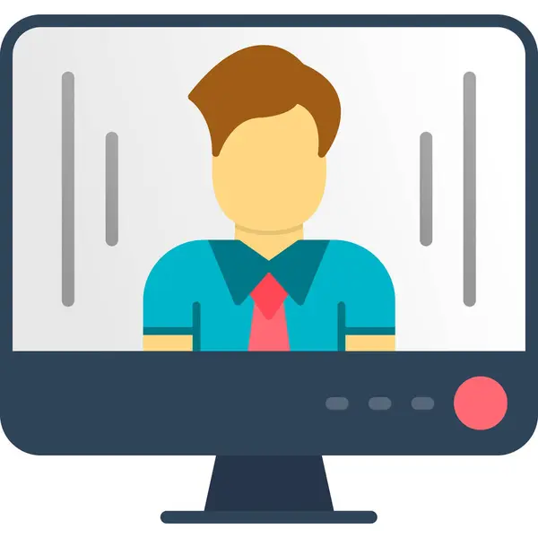 Öğretmen Simgesi, Basit Renk Vektörü İllüstrasyonu