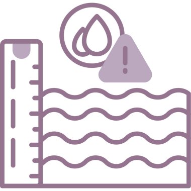 su damlaları simgesi, vektör illüstrasyonu