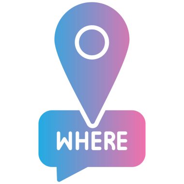 konum simgesi vektör illüstrasyonu