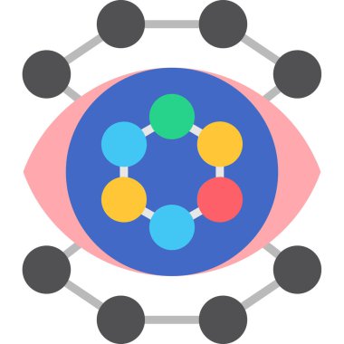 Molekül simgesi vektör illüstrasyonu