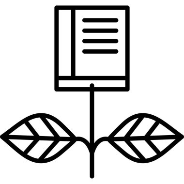 bitki simgesi vektör illüstrasyonu