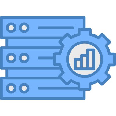 veri analizi vektör renk simgesi