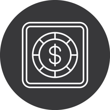 Dolar simgesi vektör illüstrasyonu