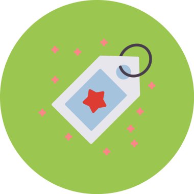 etiket simgesi vektörü. Vektör çizimi. beyaz üzerine izole.