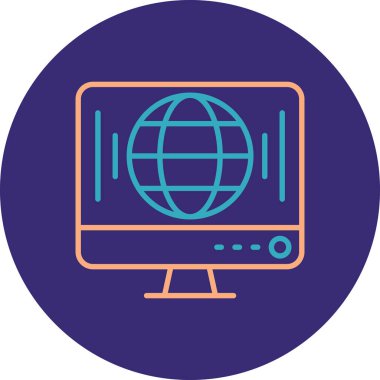 Seo simgesinin vektör illüstrasyonu