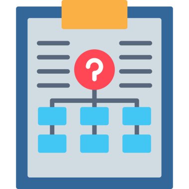 işletme yönetimi düz çizgi simgesi.