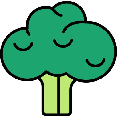 Orman. Web simgesi basit illüstrasyon