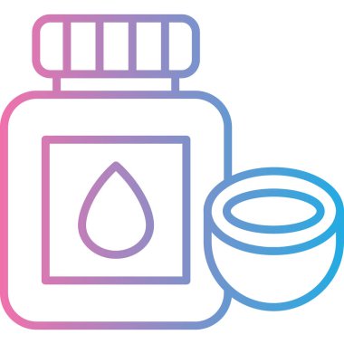 yağ şişesi simgesi, vektör illüstrasyonu