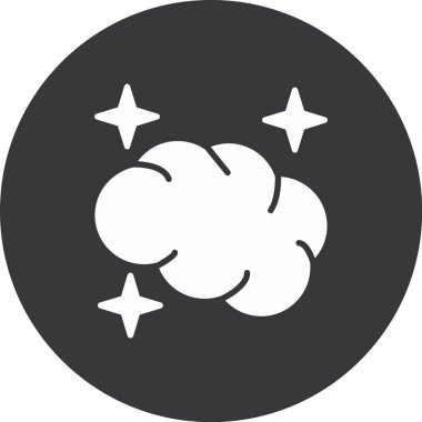 Bulut simgesinin vektör illüstrasyonu