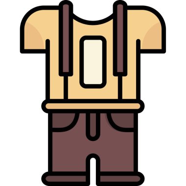 giysi simgesi vektör illüstrasyonu