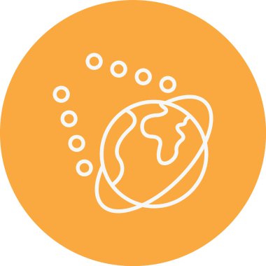 Dünya simgesinin vektör illüstrasyonu