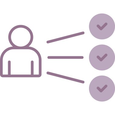 İş insanları simgesinin vektör illüstrasyonu