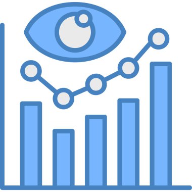 İş dünyasındaki analiz analizi grafik simgesi - yönetim kategorisi