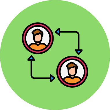 İnsan simgesinin vektör illüstrasyonu