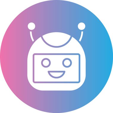 robot. Web simgesi basit tasarım