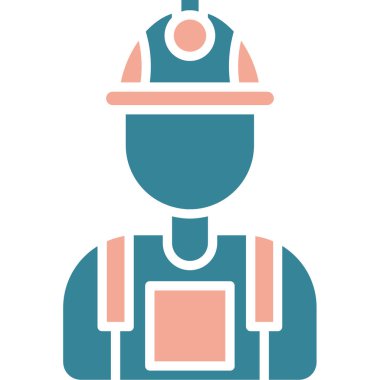 Yapı adamı simgesinin vektör illüstrasyonu