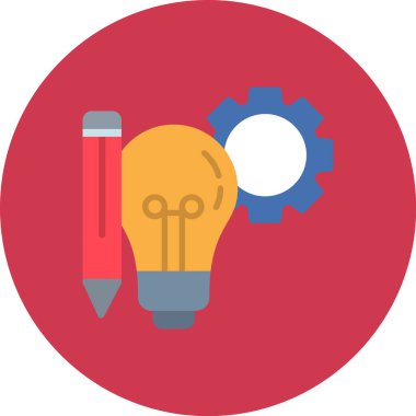 ampul vektör illüstrasyon simgesi