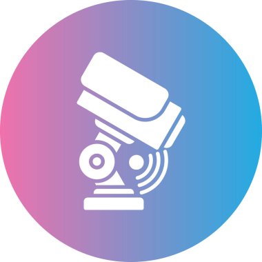 Teleskop modern simge, vektör illüstrasyonu