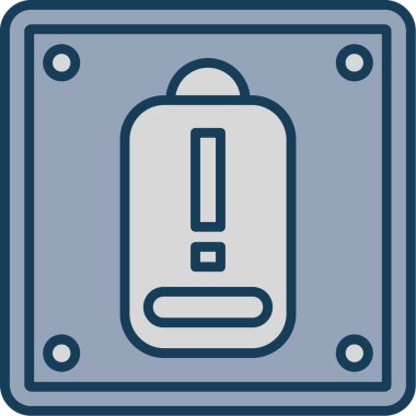 Modern bir simgenin vektör illüstrasyonu