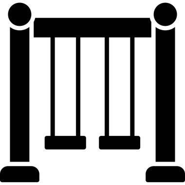 Çit. Web simgesi basit illüstrasyon