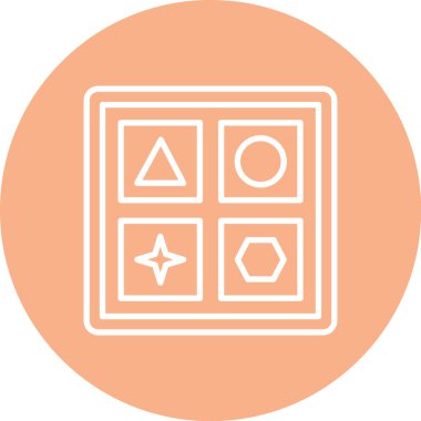 Bir resim simgesinin vektör illüstrasyonu