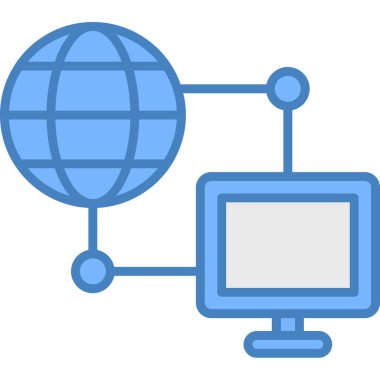 Ağ web simge vektör çizim