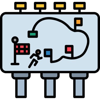 Bulut veri sunucusu simgesi - taslak biçimi