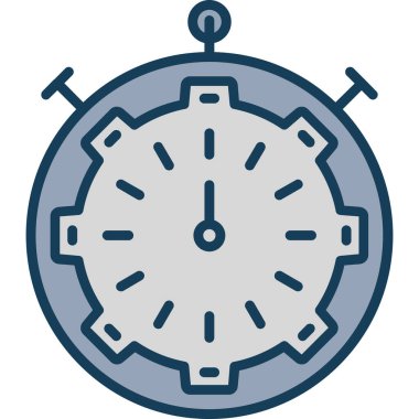 Saat. Web simgesi basit illüstrasyon