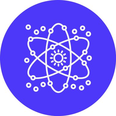 atom. Web simgesi basit tasarım