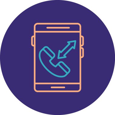 telefon simgesi, vektör illüstrasyonu