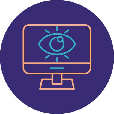 Göz simgesi vektör illüstrasyonu