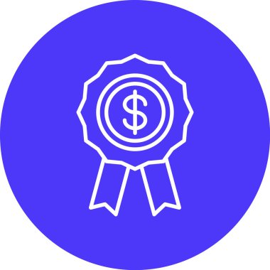 Bir doların modern simgesinin vektör çizimi