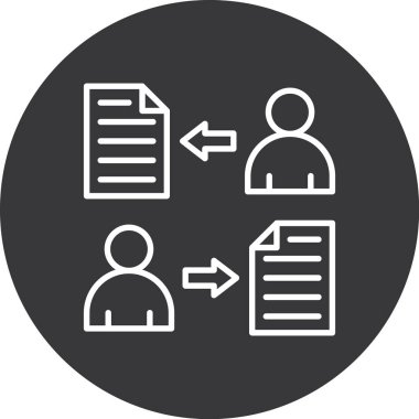 belge simgesi vektör illüstrasyonu