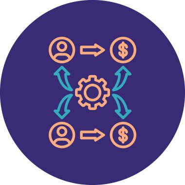 değişim vektörü simgesi modern basit vektör illüstrasyonu