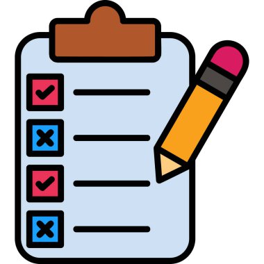 işaretleme vektör illüstrasyonunu kontrol et