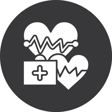 Modern b 'nin vektör illüstrasyonu kalp ikonundan yoksun