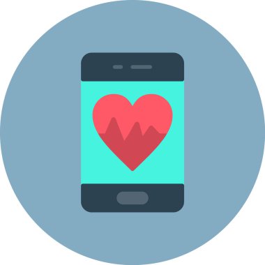 Akıllı telefon. Web simgesi basit illüstrasyon